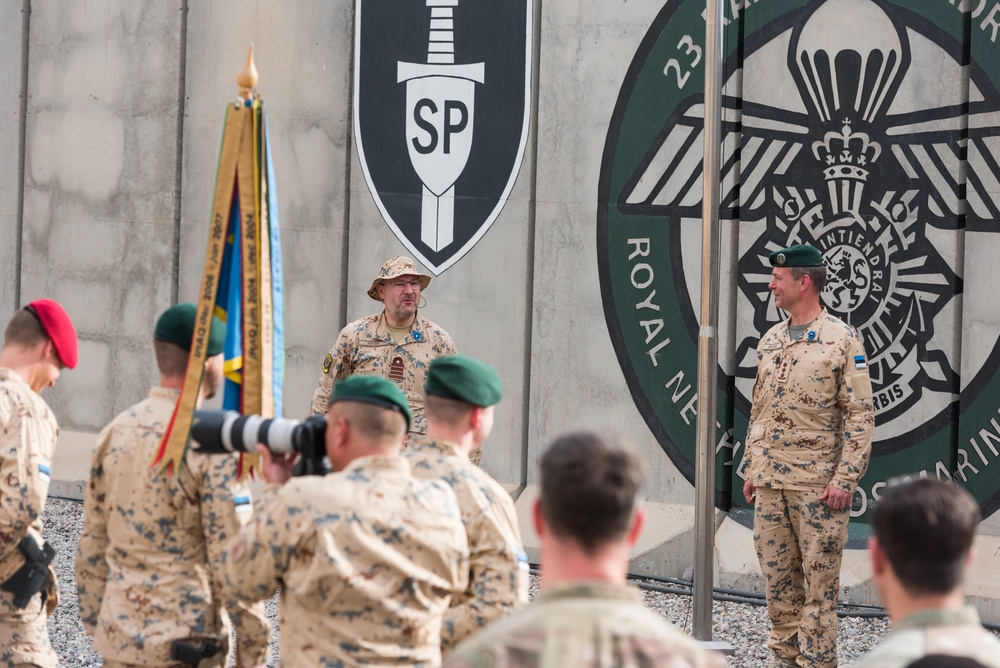 Estonian Defence Forces Conduct Transfer of Authority Ceremony