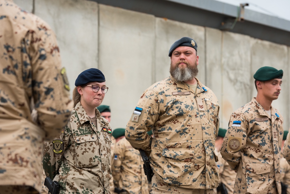 Estonian Defence Forces Conduct Transfer of Authority Ceremony
