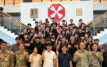 Youngbuk High School students visit Camp Humphreys for insight into U.S.-ROK NCO Corps