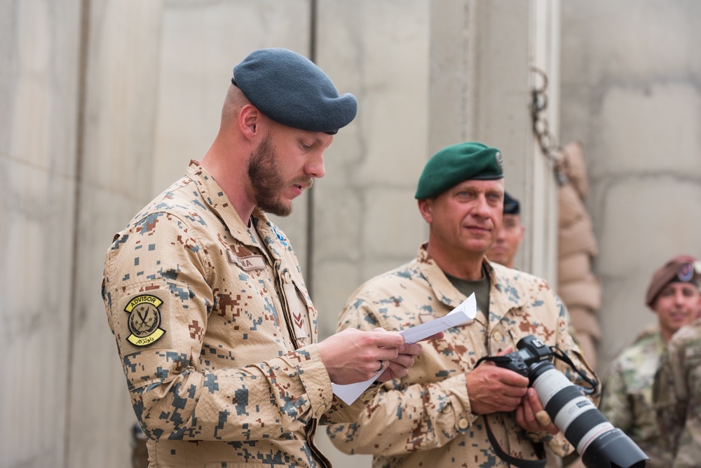 Estonian Defence Forces Conduct Transfer of Authority Ceremony
