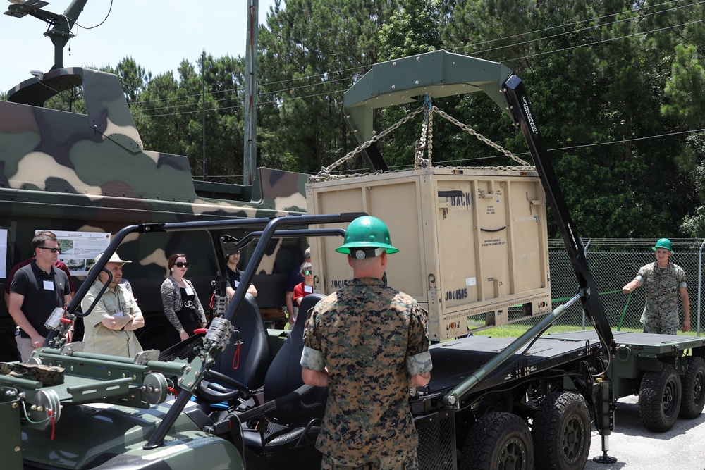 Defense Science Study Group Visits Combat Logistics Battalion 8, Innovation Campus