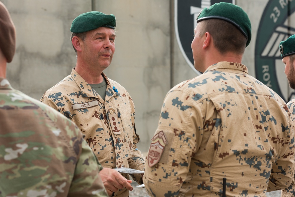 Estonian Defence Forces Conduct Transfer of Authority Ceremony