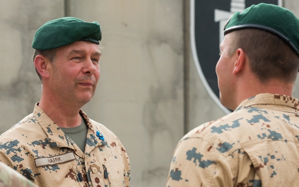 Estonian Defence Forces Conduct Transfer of Authority Ceremony