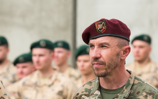 Estonian Defence Forces Conduct Transfer of Authority Ceremony