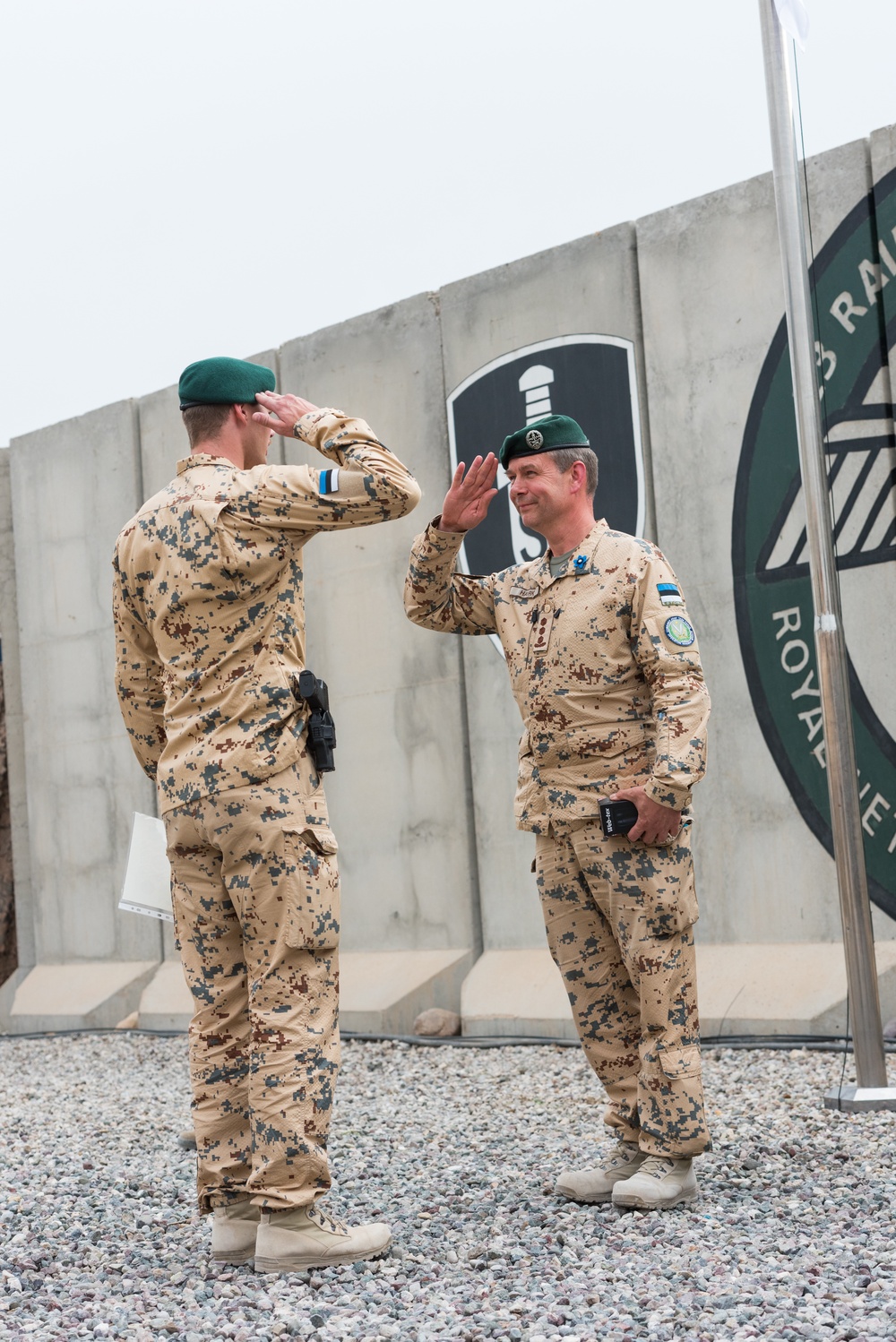 Estonian Defence Forces Conduct Transfer of Authority Ceremony
