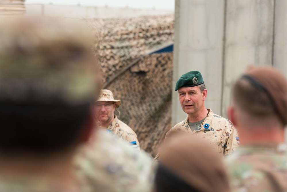 Estonian Defence Forces Conduct Transfer of Authority Ceremony