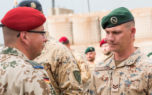 Estonian Defence Forces Conduct Transfer of Authority Ceremony