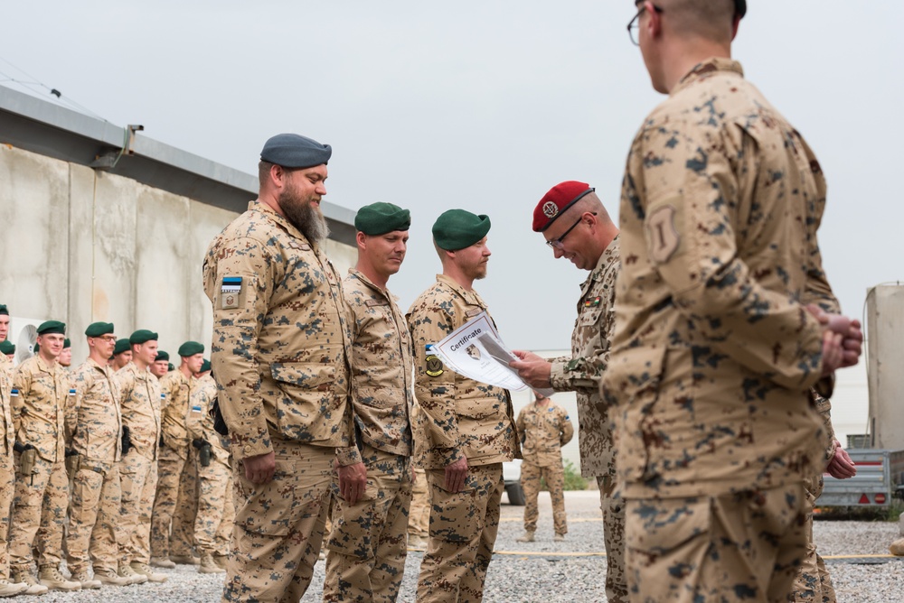 Estonian Defence Forces Conduct Transfer of Authority Ceremony