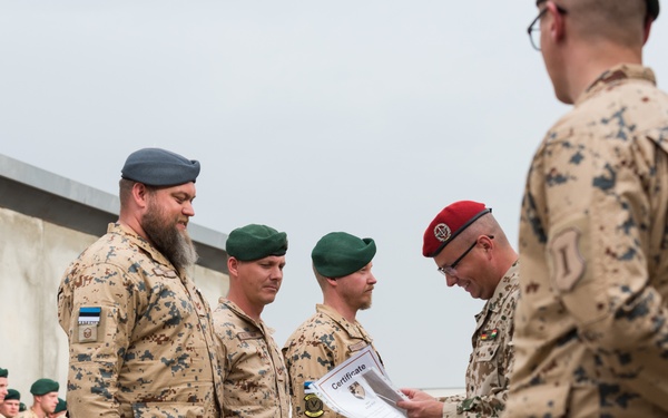 Estonian Defence Forces Conduct Transfer of Authority Ceremony