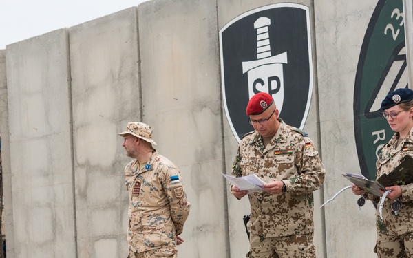 Estonian Defence Forces Conduct Transfer of Authority Ceremony