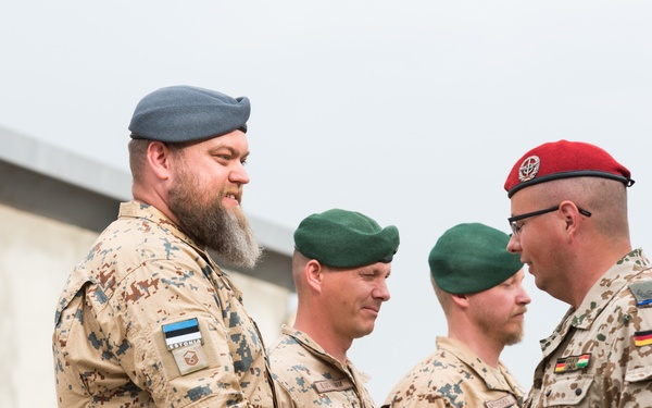 Estonian Defence Forces Conduct Transfer of Authority Ceremony