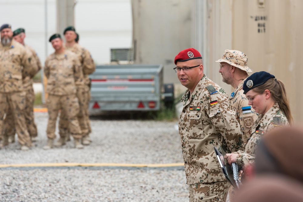Estonian Defence Forces Conduct Transfer of Authority Ceremony
