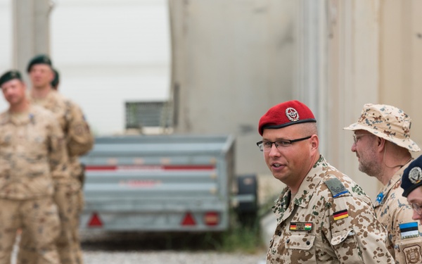 Estonian Defence Forces Conduct Transfer of Authority Ceremony
