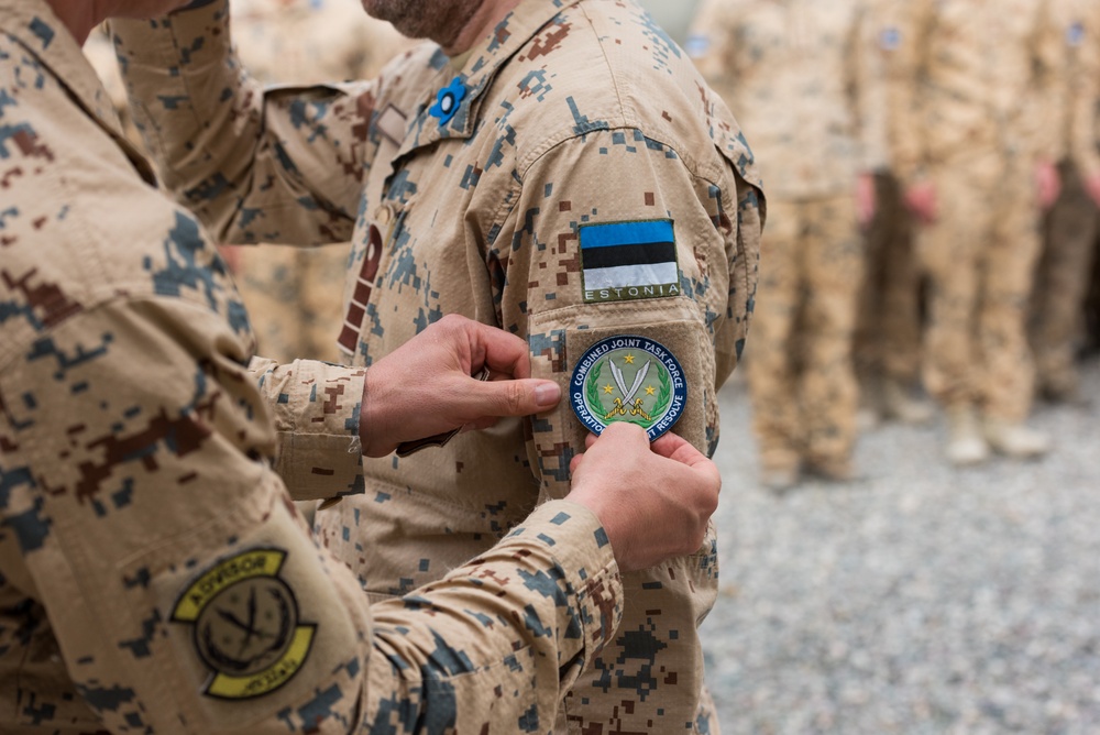 Estonian Defence Forces Conduct Transfer of Authority Ceremony