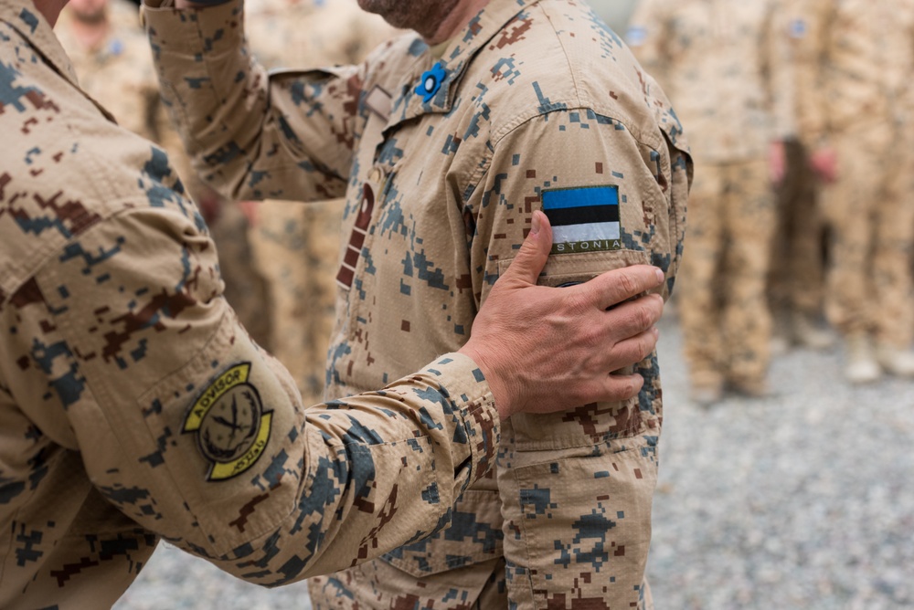 Estonian Defence Forces Conduct Transfer of Authority Ceremony