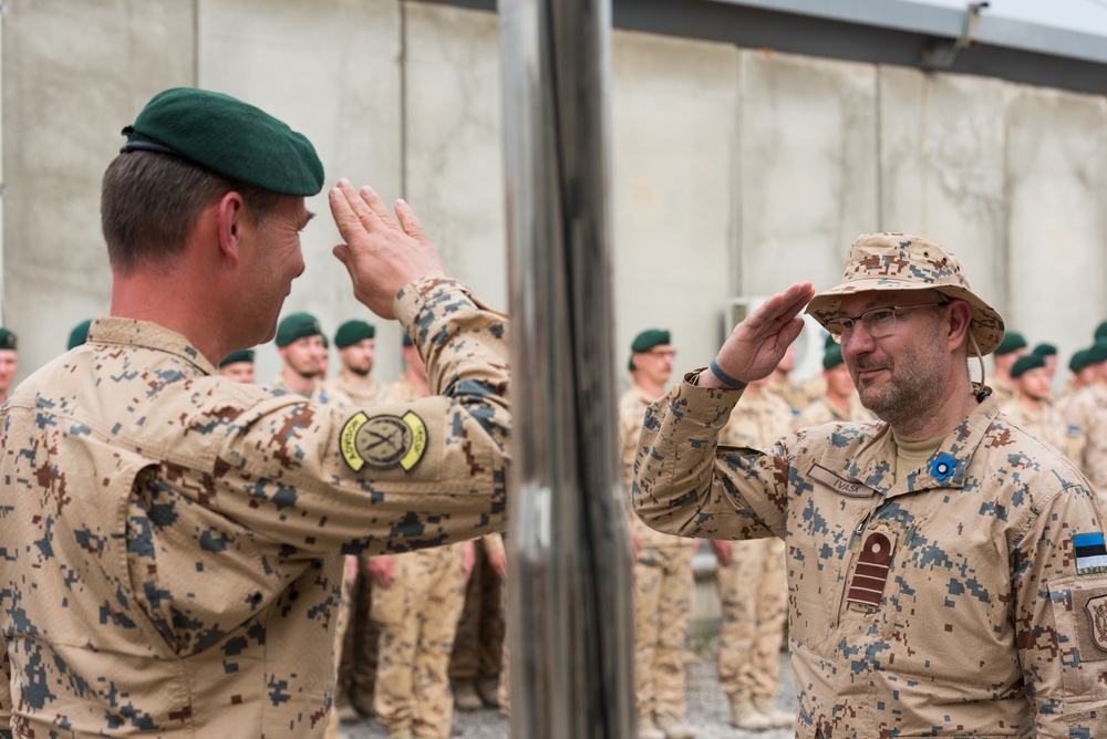 Estonian Defence Forces Conduct Transfer of Authority Ceremony
