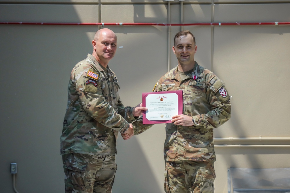 BACH Conducts MEDDAC Company Change of Command