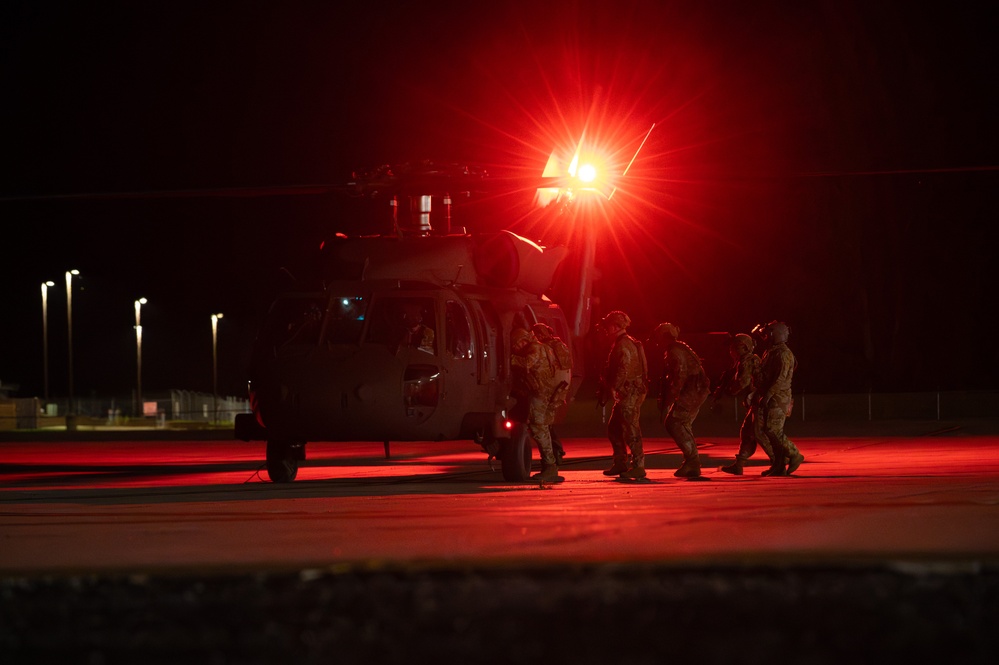 Security Forces Night Helicopter Joint Training