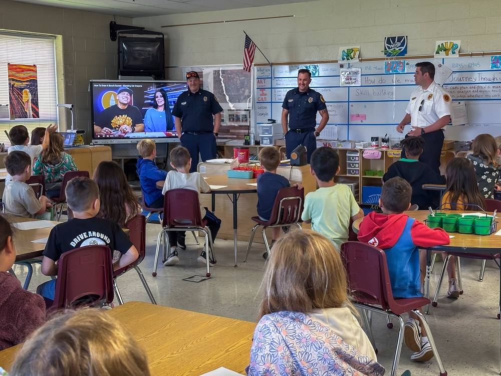 Fort Campbell Fire Department Visits Elementary School