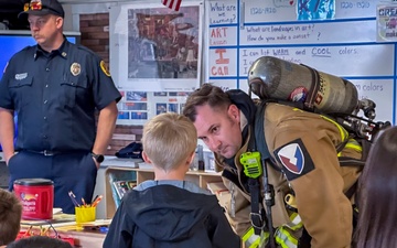 Fort Campbell Fire Department Visits Elementary School