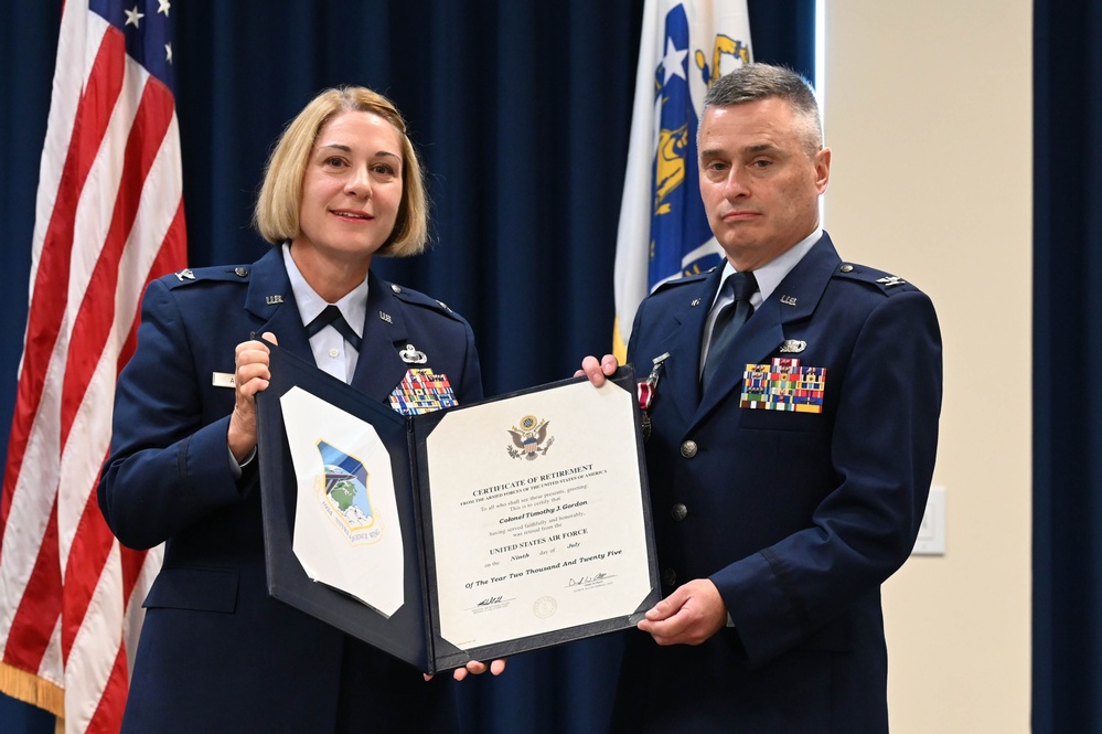 102nd Intelligence Wing deputy commander retires from Air Force