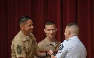 SMMC Ruiz speaks at pilot SNCO Leadership School graduation