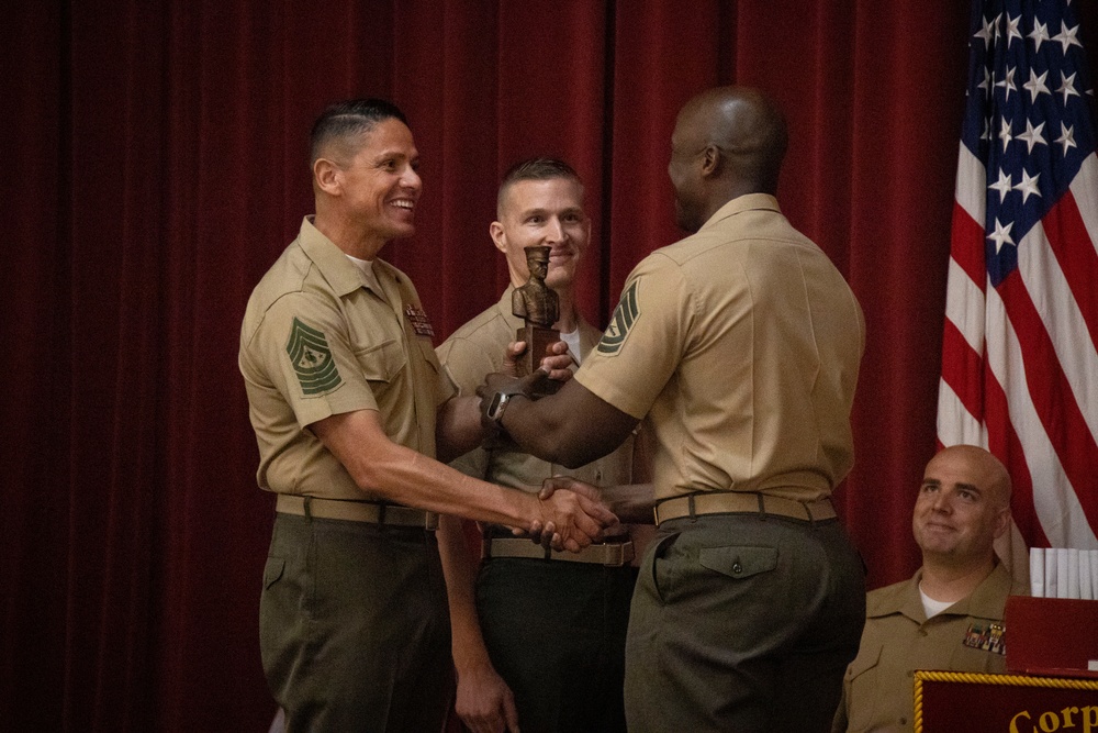SMMC Ruiz speaks at pilot SNCO Leadership School graduation