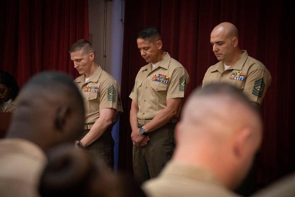 SMMC Ruiz speaks at pilot SNCO Leadership School graduation