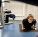 Student flight Airman participate in a mock Air Force Physical Fitness Assessment