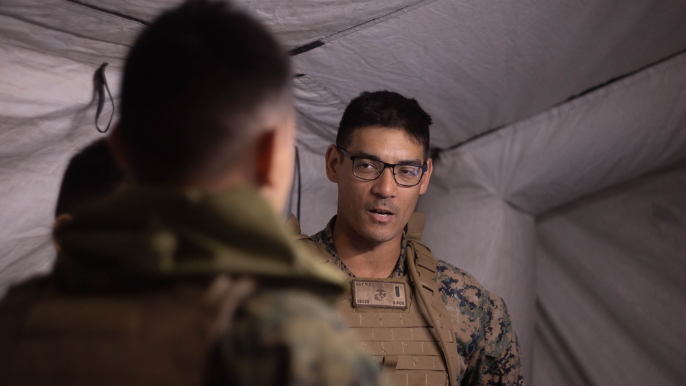 Headquarters Battery Marines conduct Regimental FIREX