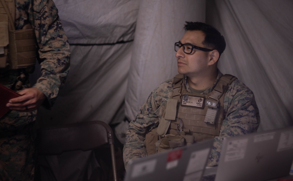 Headquarters Battery Marines conduct Regimental FIREX