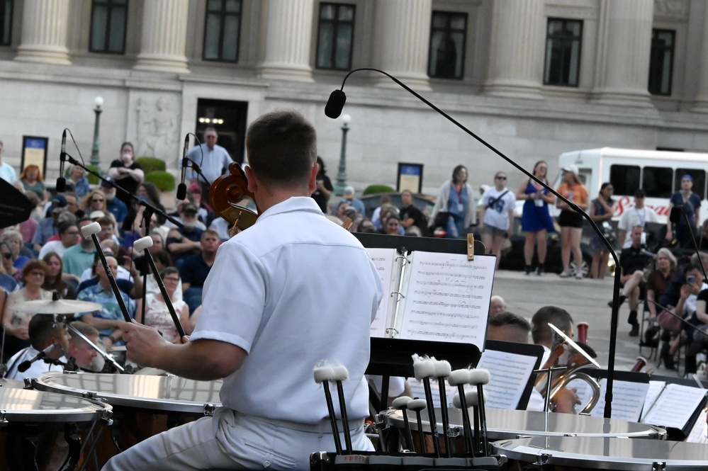 United States Navy Band Performs Their Concert on The Avenue At The Navy Memorial
