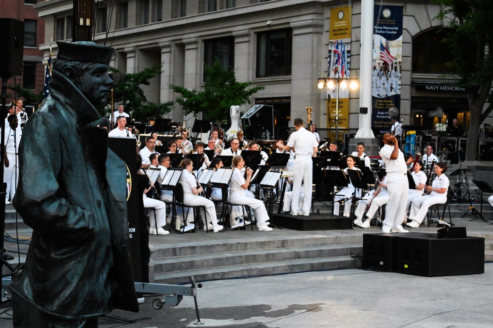 United States Navy Band Performs Their Concert on The Avenue At The Navy Memorial