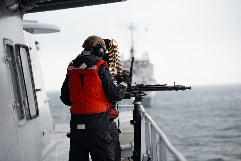 SNMCMG1 ships participate in a TACEX during BALTOPS 25