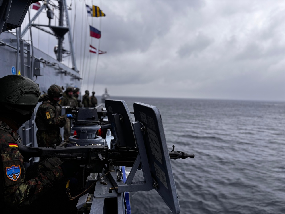 SNMCMG1 ships participate in a TACEX during BALTOPS 25