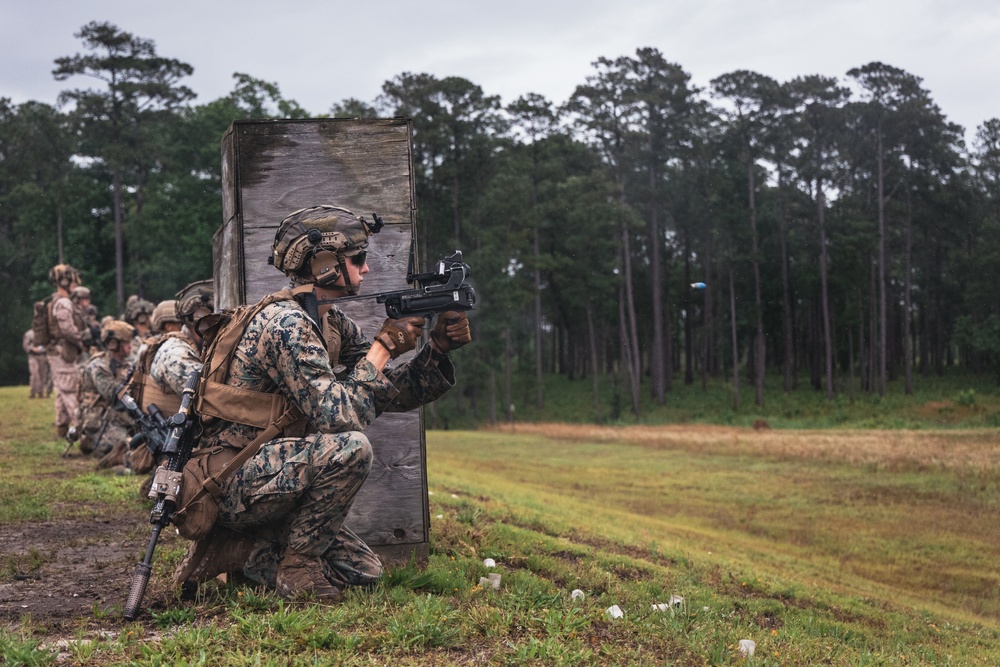 2nd Battalion, 2nd Marine Regiment conducts Explosive Live-Fire Ranges