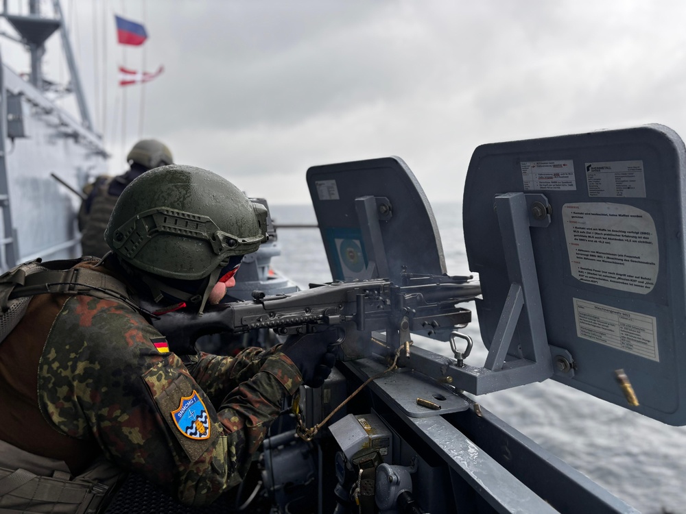 SNMCMG1 ships participate in a TACEX during BALTOPS 25