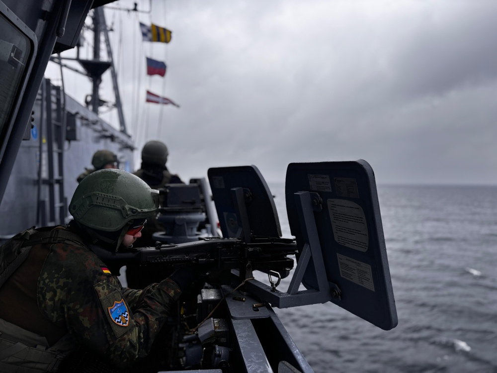 SNMCMG1 ships participate in a TACEX during BALTOPS 25