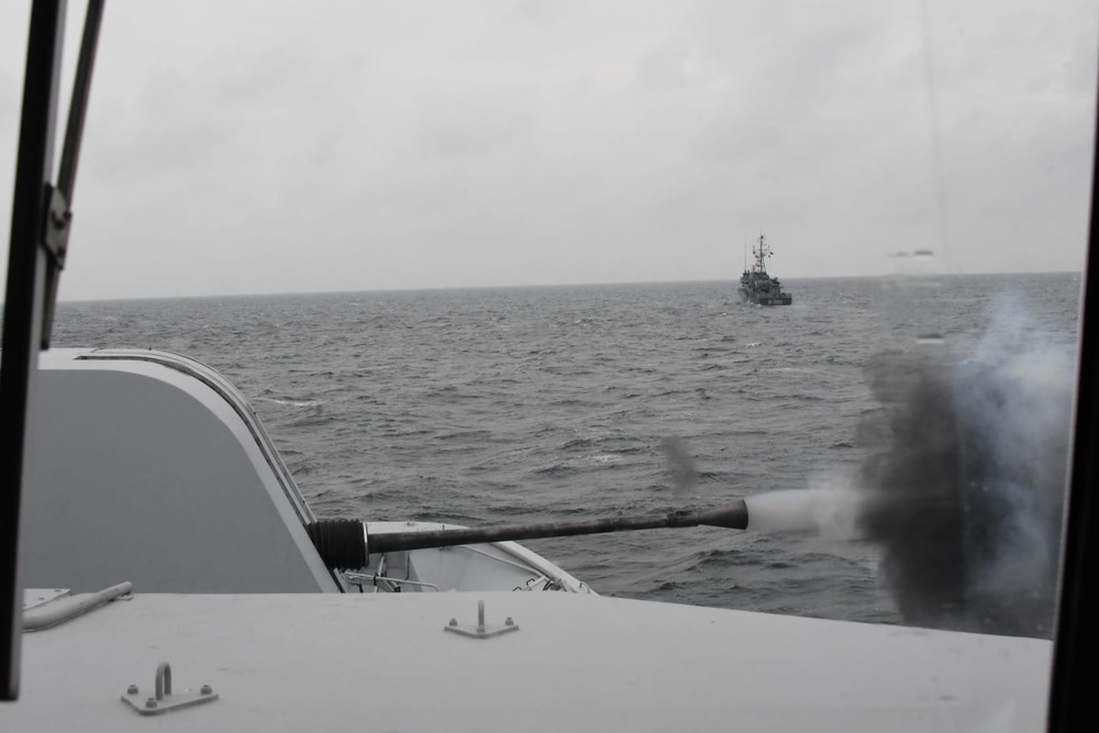 SNMCMG1 ships participate in a TACEX during BALTOPS 25