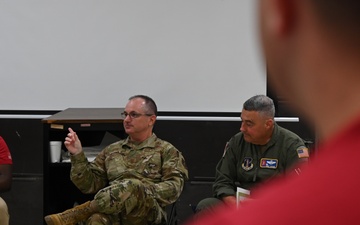 Wing Leadership speaks with 117th Red Shirts