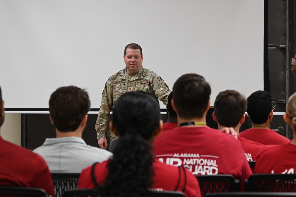 Wing Leadership speaks with 117th Red Shirts