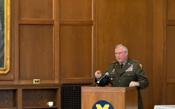 MG Marsiglia Encourages New U-M Lieutenants