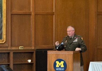 MG Marsiglia Encourages New U-M Lieutenants