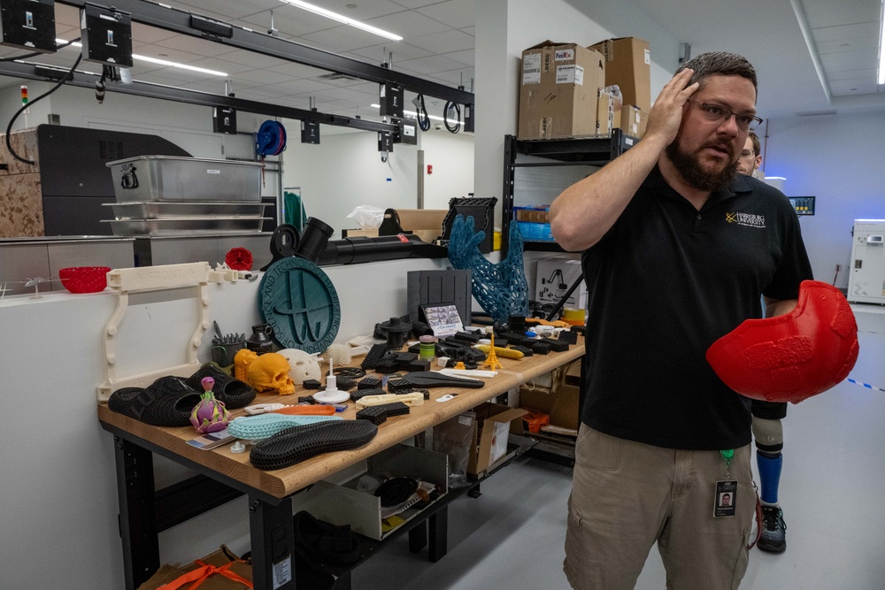 NAVSUP employees tour Harrsiburg University STORMWERX