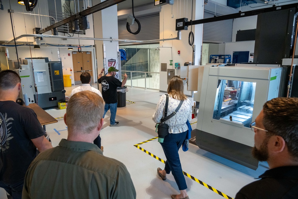 NAVSUP employees tour Harrsiburg University STORMWERX