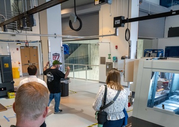 NAVSUP employees tour Harrsiburg University STORMWERX