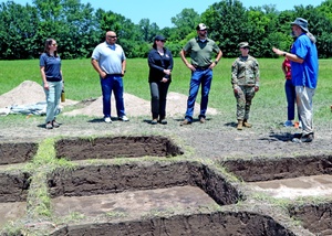 Archaeologists discuss Fort McCoy's working relationship with local university during visit