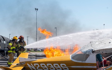 Rickenbacker and local fire departments-controlled burn exercise