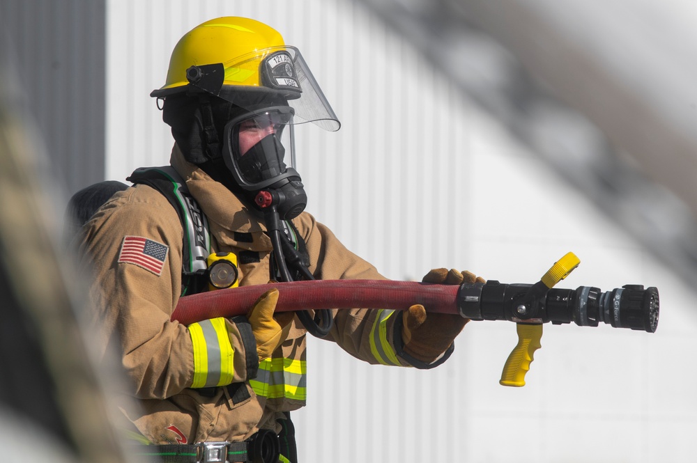 Rickenbacker and Local Fire Departments Controlled Burn Exercise
