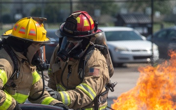 Rickenbacker and Local Fire Departments Controlled Burn Exercise